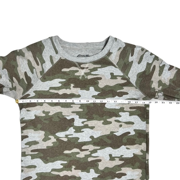 Eddie Bauer Legend Wash Crewneck Sweatshirt Allover Camouflage Print Size Small - Picture 12 of 15